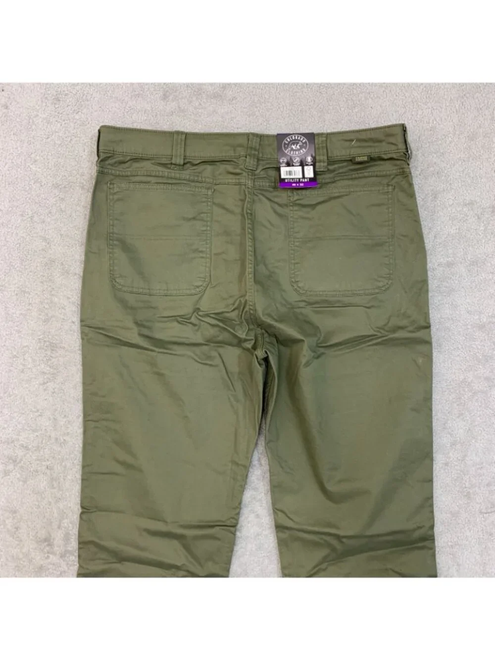 NWT Colorado Clothing Canvas Utility Pants Men's 40x32 Green Stretch